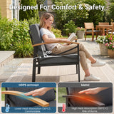 Patio Sofa with Cushions and Coffee Table