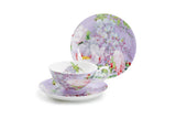 Peony Purple Bone China Cup & Saucer Set