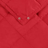 Outdoor Camping Wearable Blanket Goose Feather & Down, Red