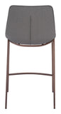 Magnus Counter Stool (Set of 2) Slate Gray & Walnut