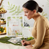 Safari Baby Shower Invitation & Thank You Card Bundle (Set of 20)