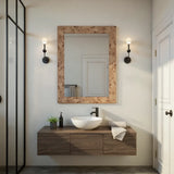 Burled Vanity Mirror
