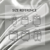 Luxury Satin 6-Piece Sheet Set, Light Grey