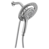 Valkyrie Retro-Fit 3-Spray Patterns with 7.48 in. Wall Mounted Dual Shower Heads with Magnetic Divert in Brushed Nickel