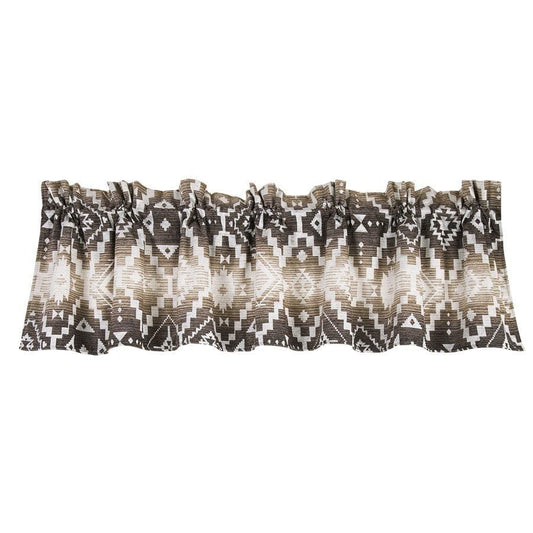 Chalet Aztec Cream & Taupe Kitchen Valance