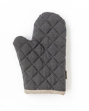 Linen oven mitt (1 pcs) in Charcoal gray