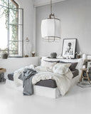 Charcoal gray linen sheet set (4 pcs)