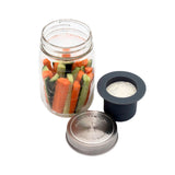 Mason Jar Divider Cup for Salads, Dips, and Snacks