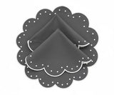 Placemats Round - Scallop Placemat Washable