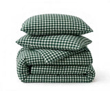 Green Gingham Duvet Cover