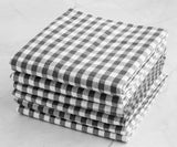 Gray Kitchen Towels - Checkered Tea Towels