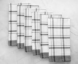 Gray Kitchen Towels - Checkered Tea Towels