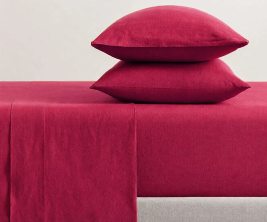 Cherry Red Sheet Set