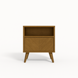 Chevron Wood Nightstand