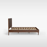 Chevron Wood Bed Frame with Headboard