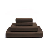 400TC Luxurious Single Embroidery Cotton Sateen Solid Bedding Bundle