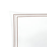 400TC Cotton Classic Embroidery Sateen Solid Duvet Cover Set