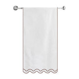Reverse U Shape Embroidered Bath Towels (Set of 2)