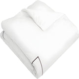 400TC Cotton Single Embroidery Sateen Solid Duvet Cover Set