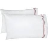 400TC Triple Embroidery Cotton Sateen Pillowcases (Set Of 2)