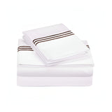 500TC Cotton Triple Embroidery Sateen Solid Sheet Set