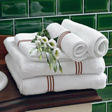 Cotton Triple Embroidered Bath Towels (Set of 2)