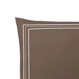 400TC Cotton Classic Luxurious Embroidery Sateen Solid Euro Sham