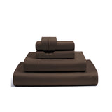 400TC Luxurious Single Embroidery Sateen Solid Cotton Sheet Set