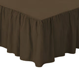 400TC Sateen Solid Cotton Gathered Bed Skirt