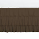 400TC Sateen Solid Cotton Ruffle Bed Skirt
