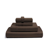 400TC Luxurious Triple Embroidery Sateen Solid Cotton Sheet Set