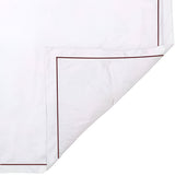 400TC Cotton Single Edge Embroidery Sateen Solid Duvet Cover Set