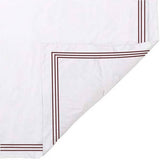 400TC Cotton Triple Edge Embroidery Sateen Solid Duvet Cover Set