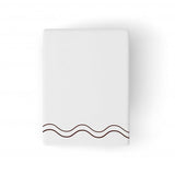 Double Wavy Embroidered Cotton Bath Towels (Set of 2)