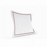 400TC Cotton Double Edge Embroidery Sateen Stripe Duvet Cover Set