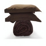 400TC Cotton Sateen Solid Duvet Cover Set