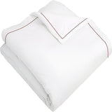 400TC Cotton Single Edge Embroidery Sateen Solid Duvet Cover Set