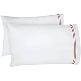 400TC Double Embroidery Cotton Sateen Pillowcases (Set Of 2)