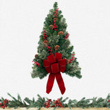 28 Inch Pre-lit Easy Hang Classic Christmas Wall Tree