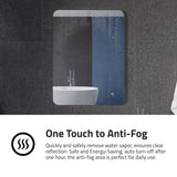 32-in. x 24-in. LED Back Lighting Bathroom Mirror with Defogger
