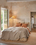 Cinnamon linen duvet cover set (3 pcs)