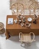 Cinnamon medium weight linen fabric (180 g/m2)