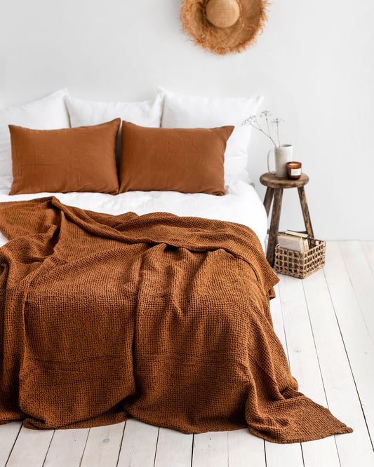 Cinnamon waffle blanket