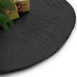 Circular Cotton Quilted Christmas Tree Skirt