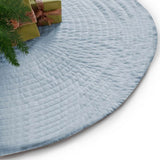 Circular Cotton Quilted Christmas Tree Skirt