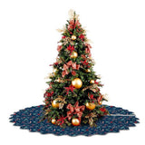 Printed Scalloped Christmas Tree Skirt