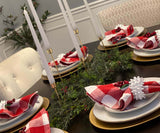 Cotton Napkins - Plaid Cloth Napkins