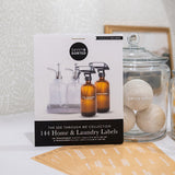 Clear Home & Laundry Labels