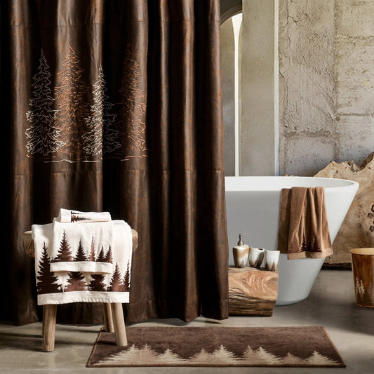 Clearwater Pines 3PC Towel Set, Mocha, 2 MOQ