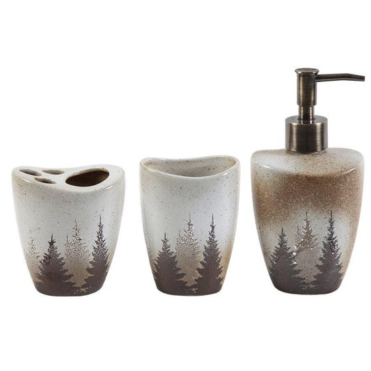 Clearwater Pines 3PC Bathroom Accessory Set, 4 MOQ